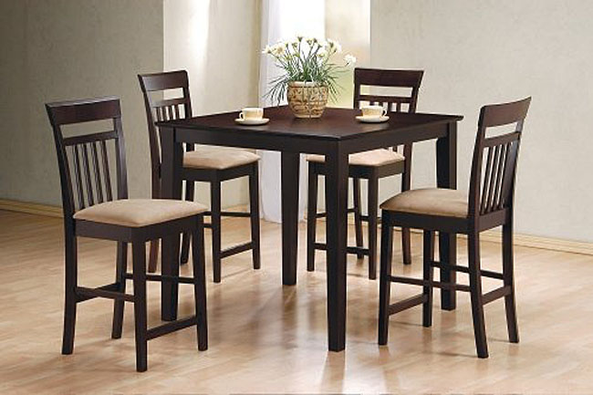 tall kitchen tables with bar stools